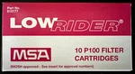 Msa 815177 Low Rider P100 Respirator Filter Cartridges Pack Of Niosh Osha. Fixed Price $22.99.