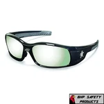Mcr Crews Swagger Safety SR117 Black Frame/silver Mirror Lens Sunglasses. Fixed Price $9.25.