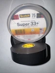 Scotch Super 33 Plus Vinyl Plastic Electrical Tape Black - 3M 6130. Fixed Price $11.00.