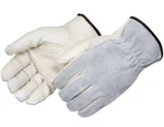 (12) Liberty Safety 6427 Quality Grain Cowhide Leather Palm Gloves, Gray, Large. Fixed Price $29.95.