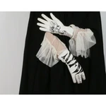 Vintage Restored Hand Painted White Lamb Leather Art Gloves Nyfw Collectible. Fixed Price $60.88.