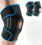 Dr Brace Elite Knee Patella Gel Pads Side Stabilizers Black Blue. Fixed Price $10.99.