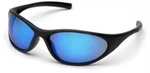 Pyramex Zone 2 Safety Glasses Sunglasse Black Frame With Ice Blue Mirror Lens. Fixed Price $10.69.