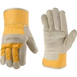 Women's Heavy Duty Leather Palm Work Gloves With Safety Cuff 4113S, Small, Tan. Fixed Price $21.98.