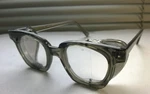 6M Pi Z87 Safety Glasses Clear Lens Metal Mesh Shields Smoke Gray Frame Usa Made. Fixed Price $48.00.