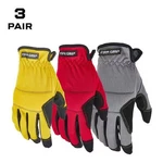 3 Pack Firm Grip Large Utility Work Gloves Quick-fit Cuff Lightweight Breathable. Fixed Price $19.49.