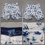 Body Glove Boardshorts Mens 30 White Blue Nautical Palm Anchor Surf Swim. Fixed Price $19.45.