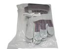 Rugged Blue GL100 Leather Palm Work Gloves Size Large Gray Safety. Fixed Price $12.45.