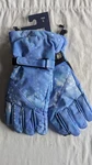 Lands' End Kids Large Squall Ez Touch Winter Gloves Blue Stars Waterproof New. Fixed Price $25.00.