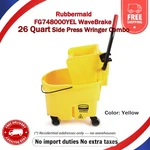 Rubbermaid Wavebrake 26 Qt Mop Bucket Wringer Combo Wheels Yellow Duty. Fixed Price $90.99.