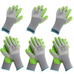 New Gardening Gloves 6PAIRS With Eco Latex Palm Coated Working. Fixed Price $19.99.