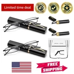 Lightweight Travel-ready Metal Reading Glasses With 2.0 Diopter Magnification. Fixed Price $18.99.