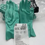 Pair Ansell 39-122 Sol-knit Nitrile Chemical Resistant Work Gloves Size 8. Fixed Price $17.95.