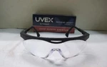 Pair Uvex Safety Eyewear Glasses S1900 Skyper Clear Lens Black Frame. Fixed Price $11.99.
