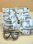 New Lot Of 12 Aosafety Glasses Dust Goggles Motorcycle Style Large 16616. Fixed Price $40.00.