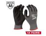 Milwaukee 48-22-8953B Cut Level Nitrile Dipped Gloves Xl (12 Pack). Fixed Price $90.99.