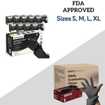 Black Nitrile Disposable Gloves 4 & 5 Mil, Latex Powder Free. Fixed Price $11.99.