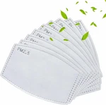 50PCS PM2.5 Activated Carbon Filters Layer Replacement For Reusable Face Mask. Fixed Price $13.95.