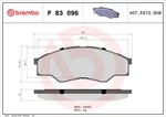 Brembo 83 096 Brake Pad Set, Disc For Toyota. Fixed Price $39.11.
