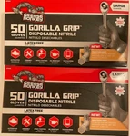 New Grease Monkey 100 Ct Gorilla Grip Heavy Duty Nitrile Disposable Gloves. Fixed Price $24.95.