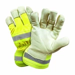 12 Pack West Chester HVY5555 Premium Grain Pigskin Leather Hi-vis Lined Gloves. Fixed Price $110.00.