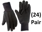 (24) Pair True 9117-26 Mens Large Brown Jersey Gloves Mini Gripper Dots. Fixed Price $69.99.