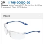 3M Virtua Sport Ccs Protective Eyewear 11796-00000-20 Clear Anti-fog Lens. Fixed Price $7.00.