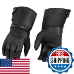 Milwaukee Leather Mens Gauntlet Motorcycle Hand Gloves-black Long Cuff. Fixed Price $68.95.