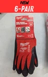 Milwaukee 48-22-8948 Cut Level Nitrile Dipped Gloves Xl 6-PACK New. Fixed Price $29.99.
