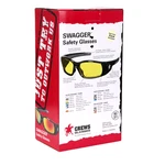 2 Pair / Mcr Crews Swagger Safety Work Z87+ Glasses Black Frame. Fixed Price $17.16.