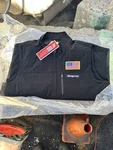 Snap-on Tools Shield Vest Men's 2XL Black Full Zip Lined Workwear Usa Flag Patch. Fixed Price $69.99.