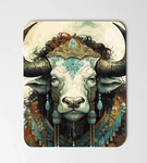 Anthropomorphic Bison In Clothes 8"X9.5" Non Slip Rectangle. Fixed Price $8.99.