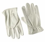 Midwest Quality Cowhide Leather Work Gloves, White, Large 2 Pairs. Fixed Price $14.97.