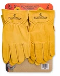 Plainsman Premium Cabretta Yellow Leather Gloves, 2 Pairs. Fixed Price $34.99.