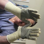 Evridwear Cotton Polyester String Knit Work Gloves With Side Dots, 12 Pairs. Fixed Price $18.99.