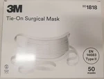 *50-PIECES* 3M Tie-on Surgical EN14683 Type Ii Blue Face Mask 1818. Fixed Price $25.99.