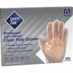 Safety Zone Clear Powder Free Polyethylene Gloves Gdpemd. Fixed Price $41.58.