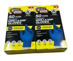 Grease Monkey Pro Cleaning Disposable Nitrile Gloves, Size Large, (100 Pack). Fixed Price $18.99.