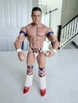 Bulldog Wrestling Action Figure Union Jack Knee Pads Blue Armbands. Fixed Price $8.00.