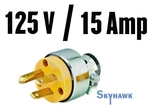 Pc Male Extension Cord Replacement Electrical Plugs 15AMP 125V End. Fixed Price $8.99.