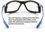 3M Foam-gasket Safety Glasses Indoor/outdoor Anti-fog Mirror Lenses Blocks Uv. Fixed Price $12.99.