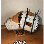 44 Pro Custom 11.5 Leather Baseball/softball Glove Rht Brown/white/black. Fixed Price $160.00.