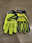 Hex Armor With Super-fabric Chrome Series 4026 High Visibility Safety Gloves. Fixed Price $18.99.