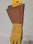 Carhartt Mens Glove Extended Gauntlet Size Cotton Duck Shell Workwear Nwt. Fixed Price $16.99.