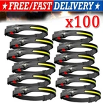 Cob Led Headlamp Usb Rechargeable Headlight Torch Work Bar Band. Fixed Price $72.88.