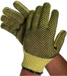 12- Cut Resistant Dupont Kevlar Knit Protective Grip Work Gloves Dotted Palms Sm. Fixed Price $22.75.