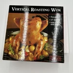 Charcoal Companion Vertical Roasting Wok Non-stick 12" Diameter New. Fixed Price $16.33.