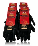 12 Pair Black Safety Gloves Latex Coated Grip Cut Resistant. Fixed Price $25.99.