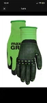 Max Grip Gloves Women - Single Pair, Green, Durable Comfortable Fit. Fixed Price $15.99.