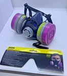 Stanley Multi-contaminant Silicone Half Mask Respirator P100 Rating, RST-64013. Fixed Price $29.99.